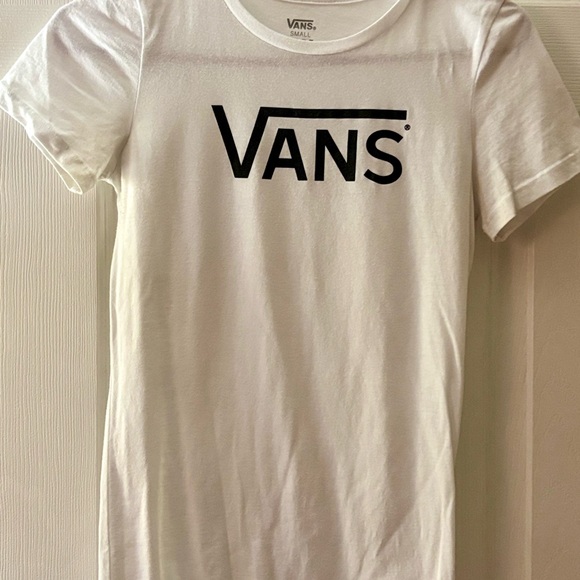 Vans Tops - Vans White Tee with Black Logo